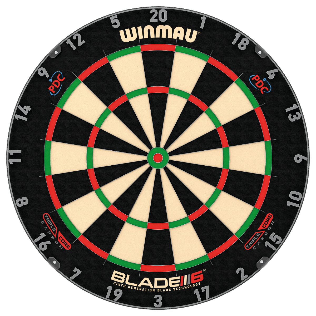 Winmau 30-WIN600TC Blade 6 Triple Core Carbon Steel Tip Dart Board Winmau