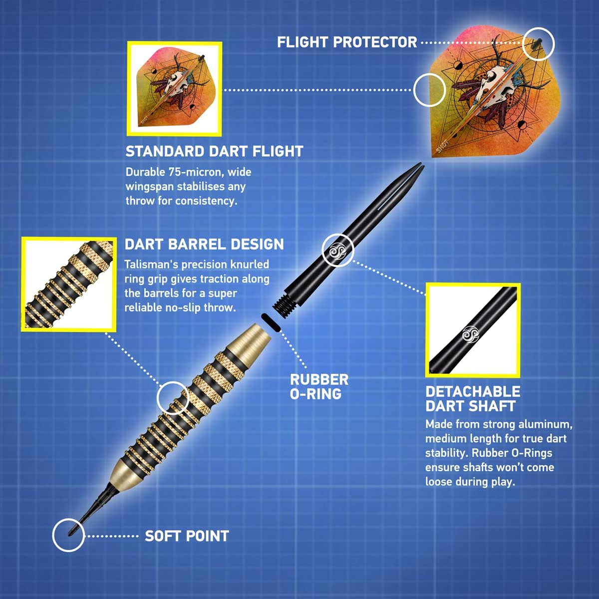Talisman Soft Dart Set - 18 GR