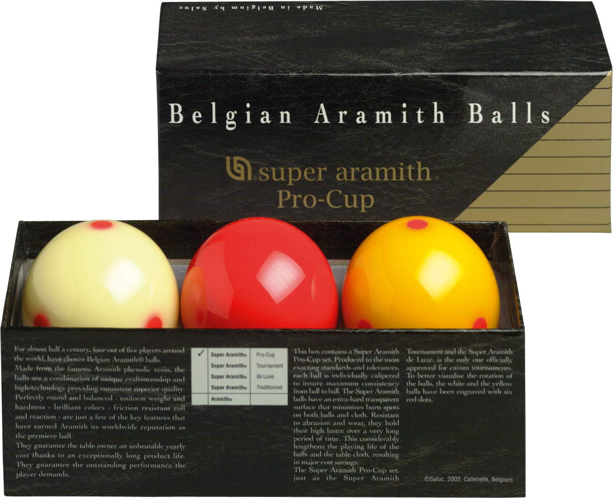 Aramith BBARC Pro Cup Carom Ball Set Aramith