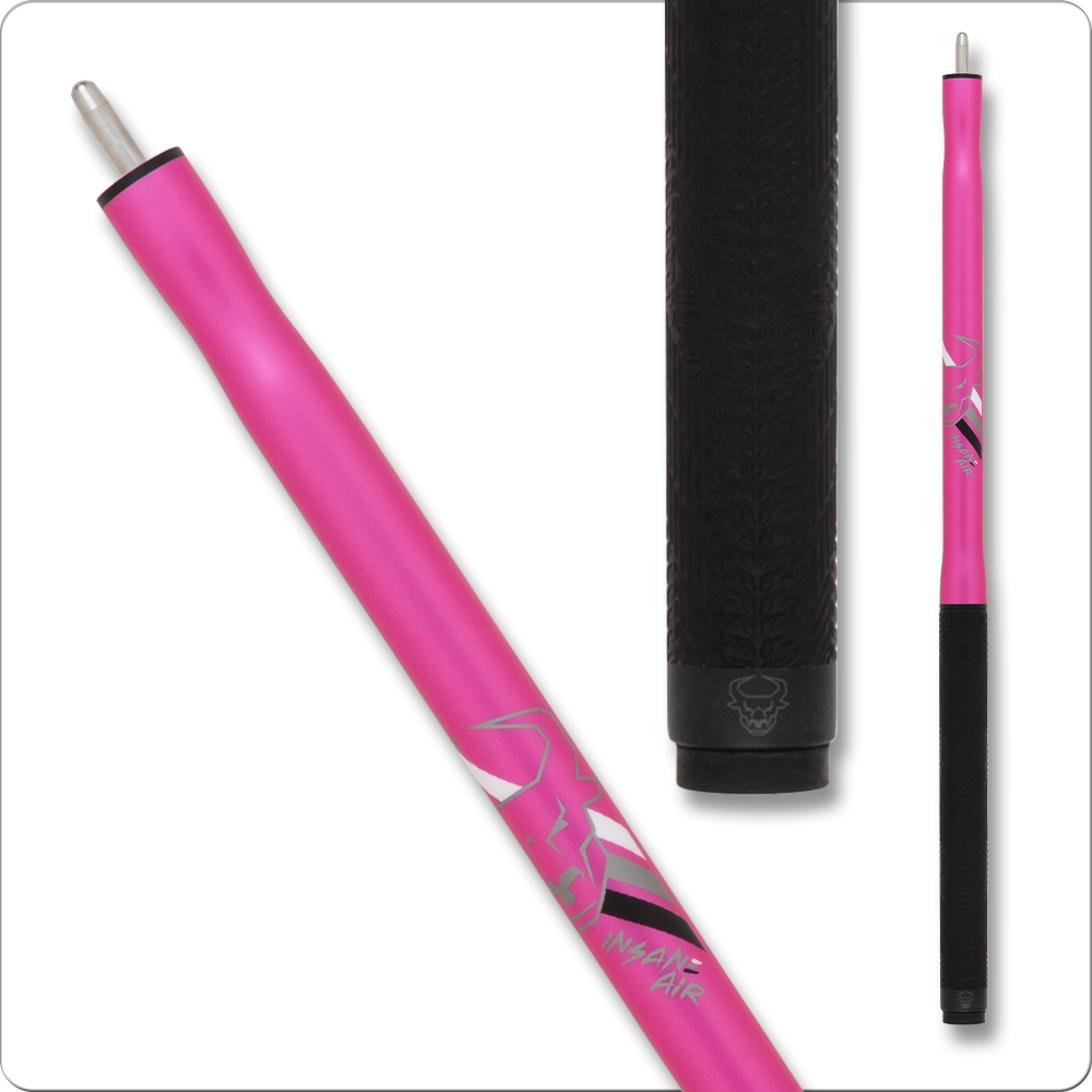 Bull Carbon BCJCP Pink Insane Air Jump Cue - No Wrap Bull Carbon