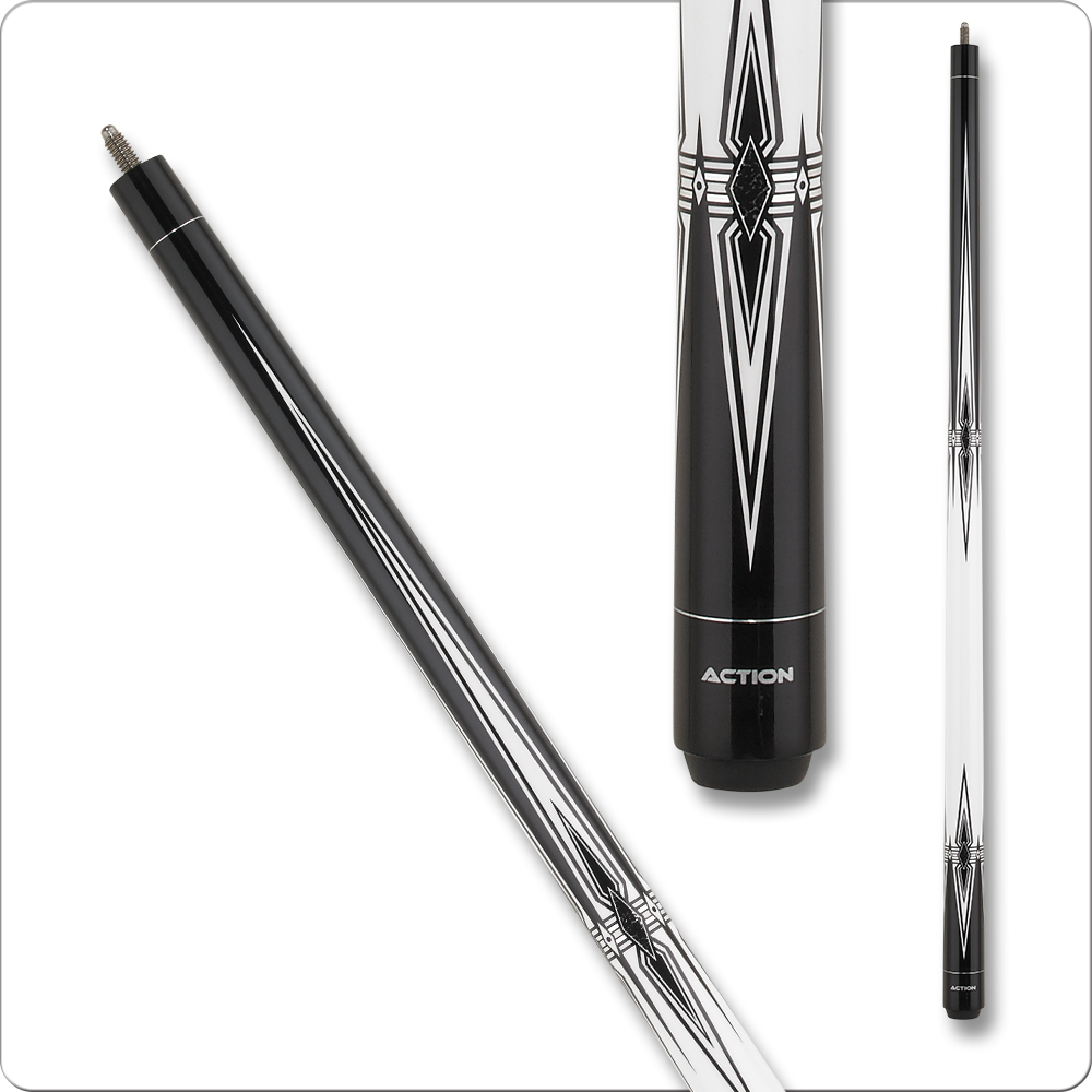Action BW25 Black and White Cue Action