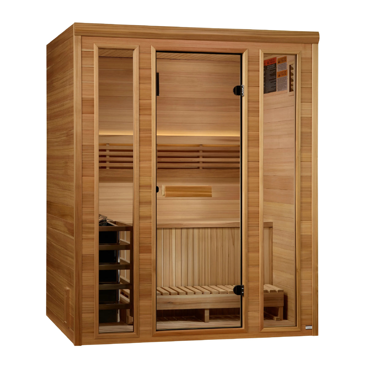 Golden Designs 2025 "Andermatt Edition" 3 Person Traditional Steam Sauna Take A Break Spas & Billiards.