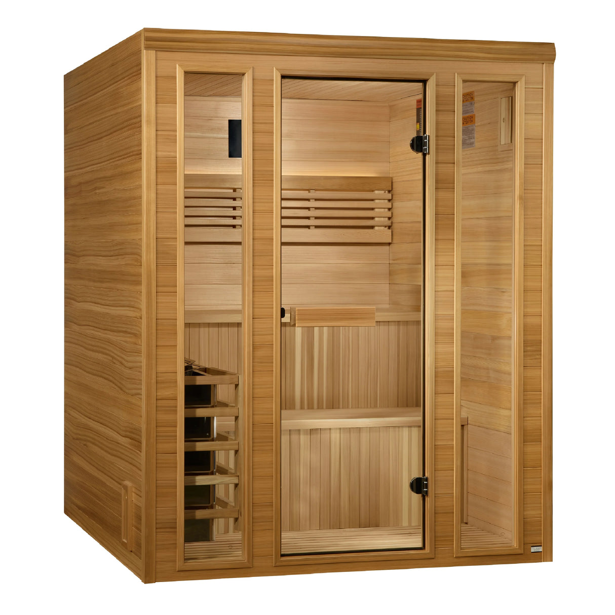 Golden Designs 2025 "Engelberg Edition" 6 Person Traditional Steam Sauna Take A Break Spas & Billiards.