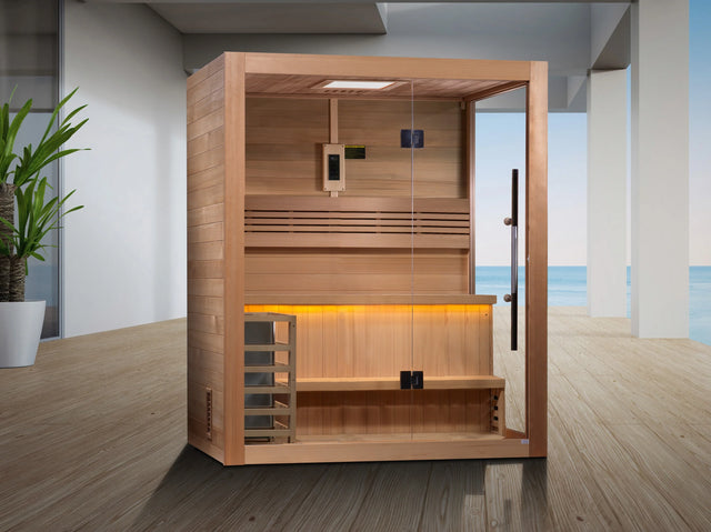Golden Designs "Hanko Edition" 2-3 Person Traditional Sauna Take A Break Spas & Billiards.