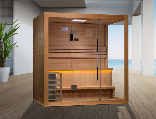 Golden Designs "Forssa Edition" 3-4 Person Traditional Sauna Take A Break Spas & Billiards.
