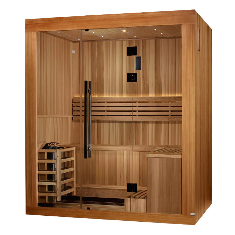 Golden Designs 2025 "Copenhagen Edition" 3 Person Traditional Sauna Take A Break Spas & Billiards.