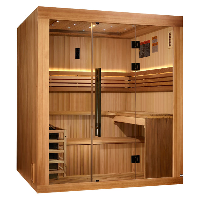 Golden Designs 2025 "Osla Edition" 6 Person Traditional Sauna Take A Break Spas & Billiards.