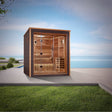 Golden Designs Drammen 3 Person Outdoor-Indoor Traditional Sauna Take A Break Spas & Billiards.
