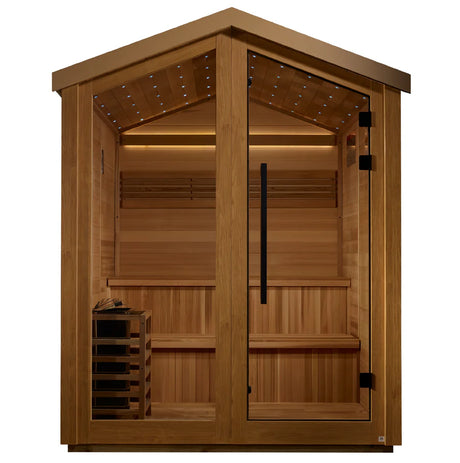 Golden Designs Kaarina 6 Person Outdoor Traditional Sauna Take A Break Spas & Billiards.