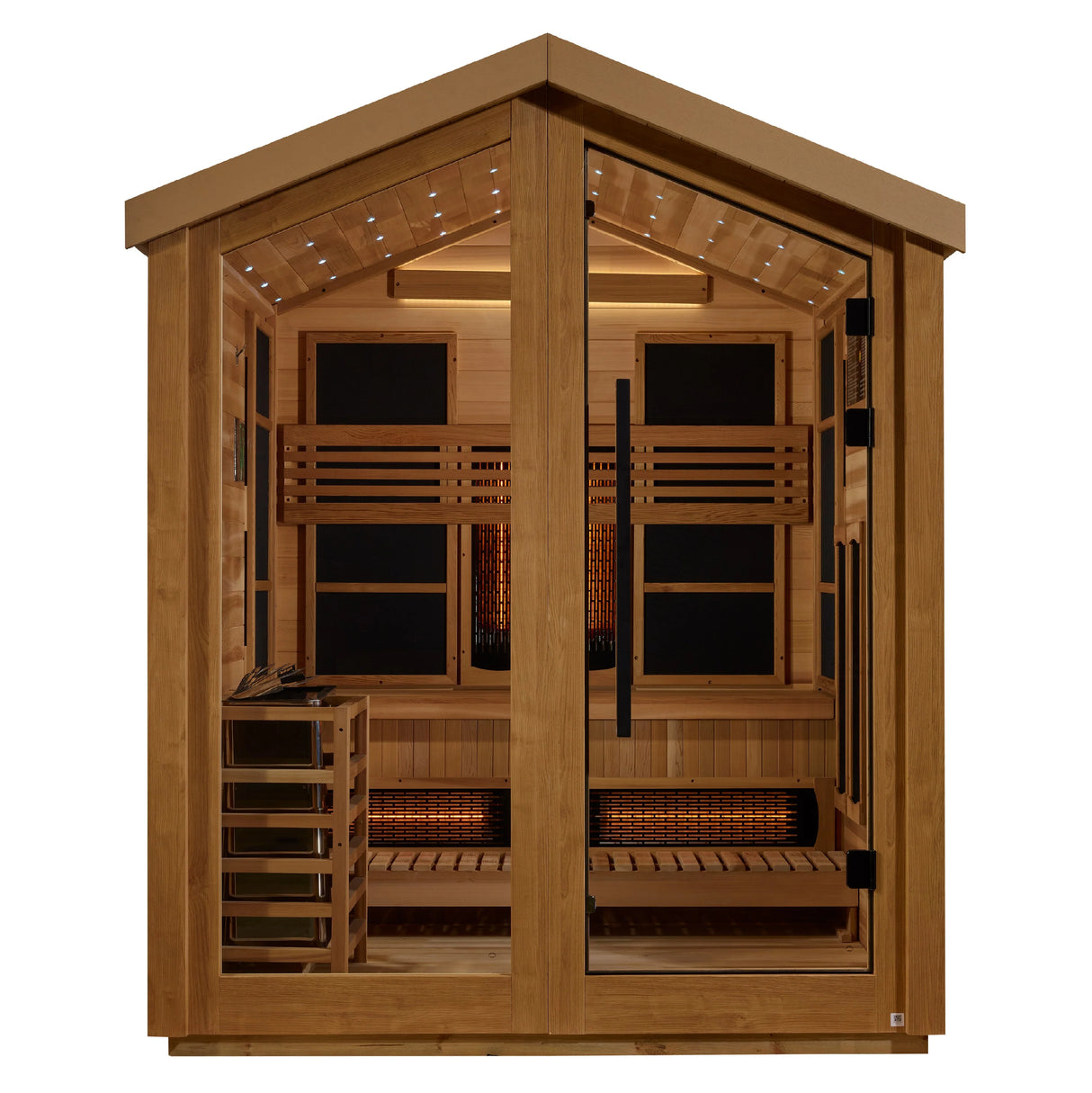Golden Designs Loviisa 3 Person Hybrid Outdoor Sauna Take A Break Spas & Billiards.