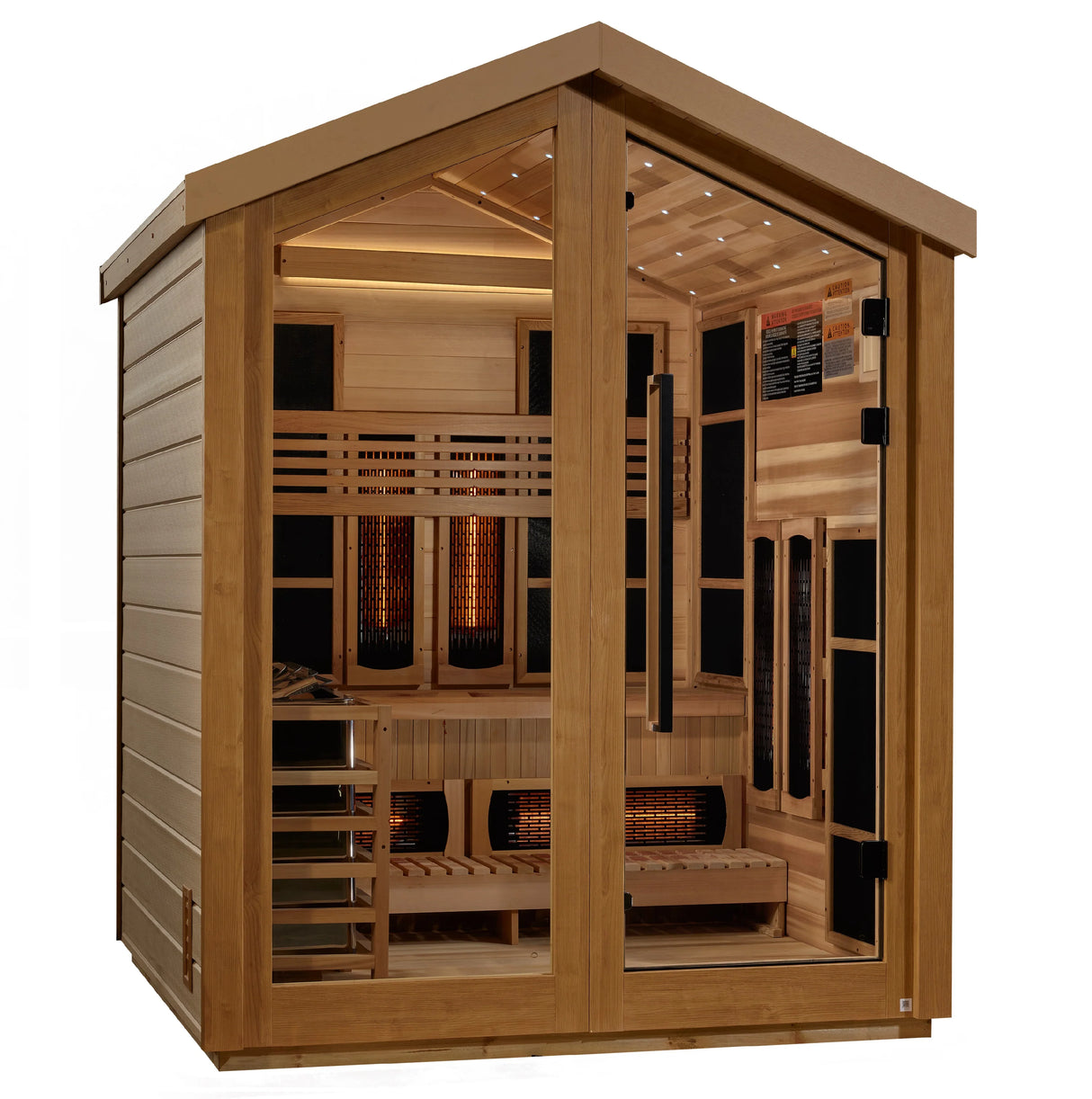 Golden Designs Loviisa 3 Person Hybrid Outdoor Sauna Take A Break Spas & Billiards.