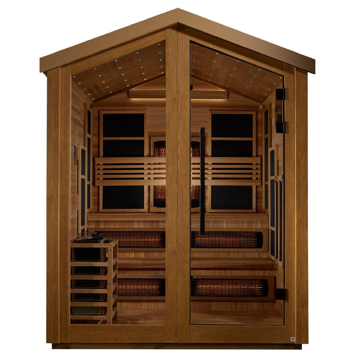 Golden Designs Kaskinen 6 Person Hybrid Outdoor Sauna Take A Break Spas & Billiards.