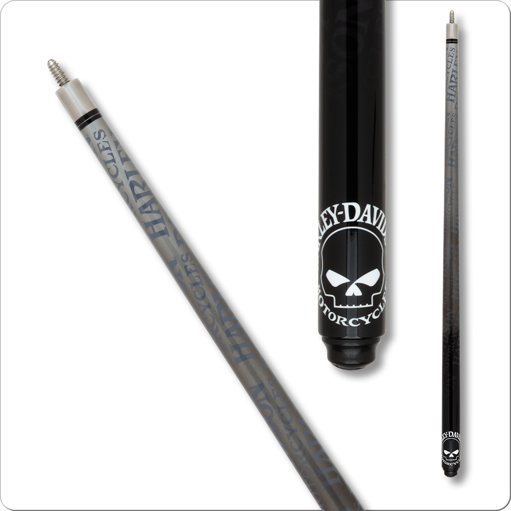 Harley Davidson HD40 Willie G. Skull Graphite Cue Harley Davidson