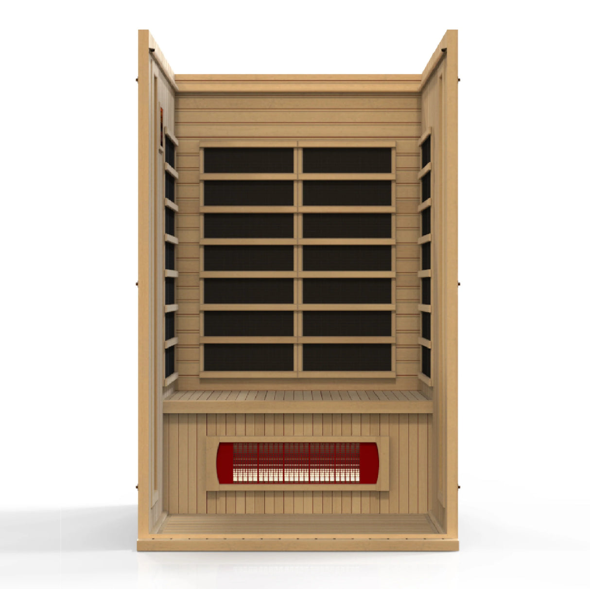 Maxxus "Serenity" Dual Tech 2 person Low EMF FAR Infrared Sauna Canadian Hemlock Take A Break Spas & Billiards.