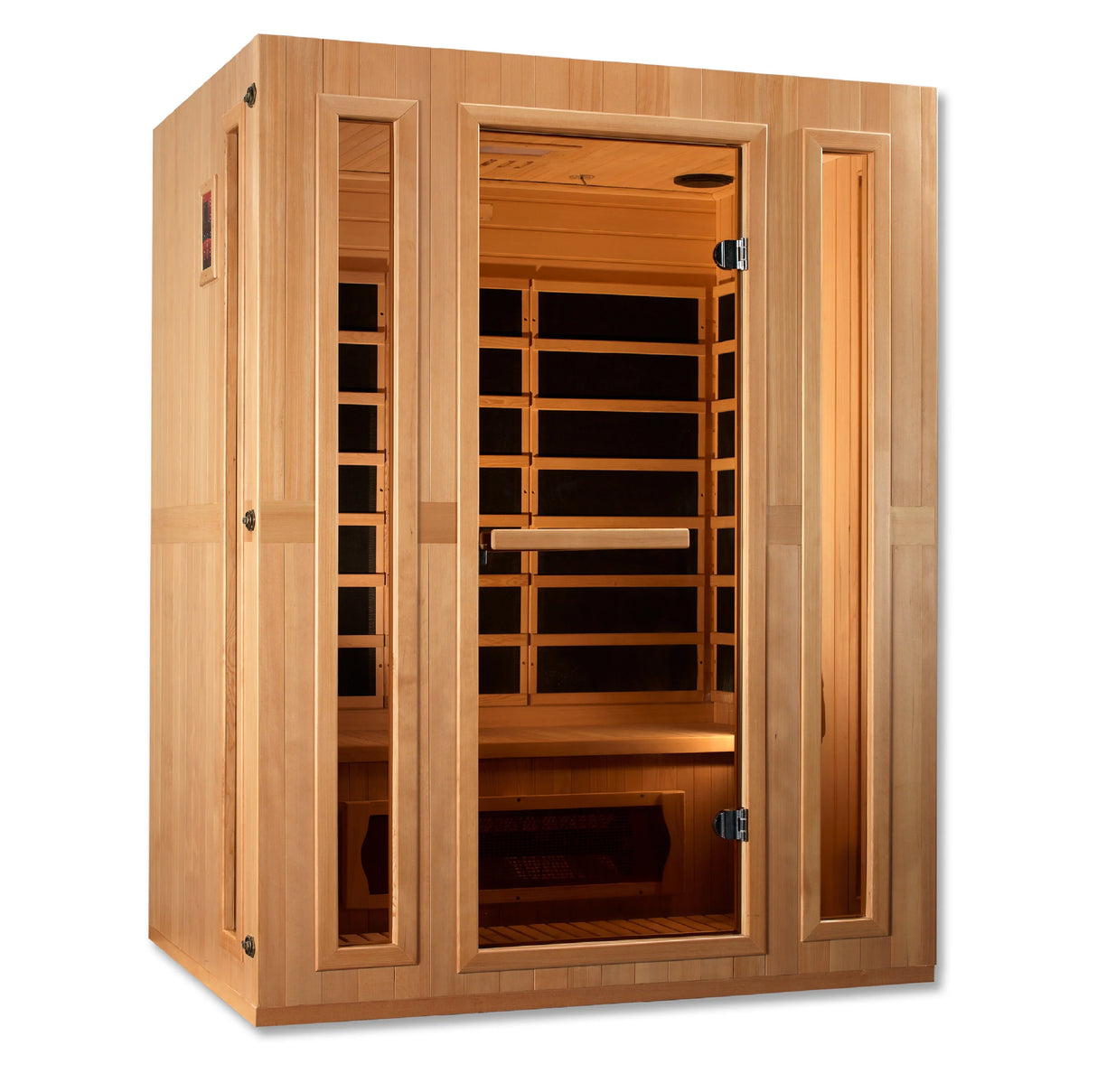 Maxxus "Trinity" Dual Tech 3 person Low EMF FAR Infrared Sauna Canadian Hemlock Take A Break Spas & Billiards.