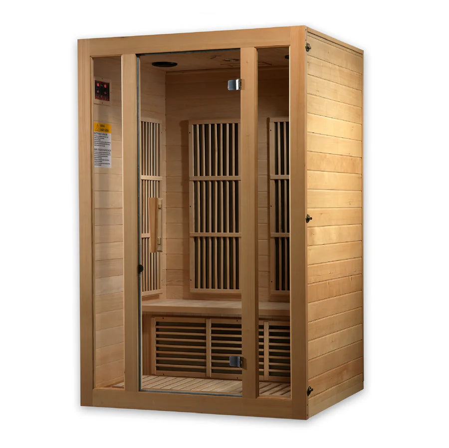 Maxxus "Seattle" 2 person Low EMF FAR Infrared Sauna Canadian Hemlock Take A Break Spas & Billiards.