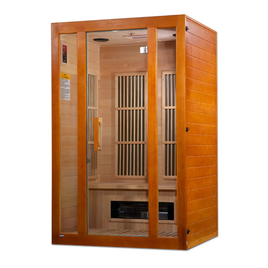 Maxxus "Aspen" Dual Tech 2 person Low EMF FAR Infrared Sauna Canadian Hemlock Take A Break Spas & Billiards.