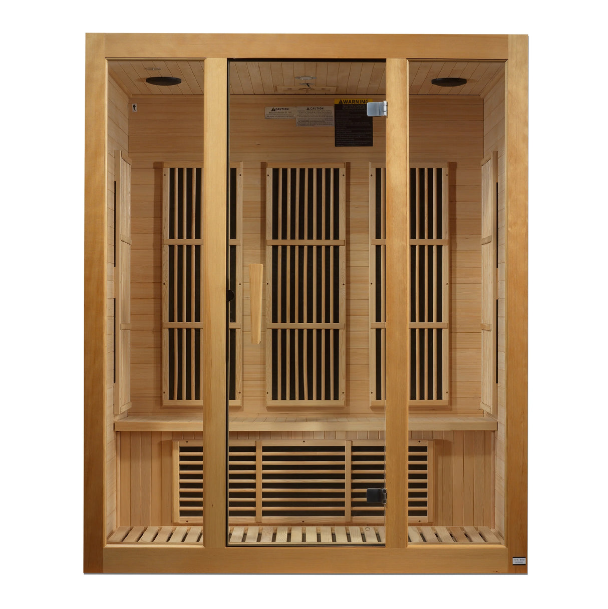 Maxxus "Bellevue" 3 Person Low EMF FAR Infrared Sauna Canadian Hemlock Take A Break Spas & Billiards.