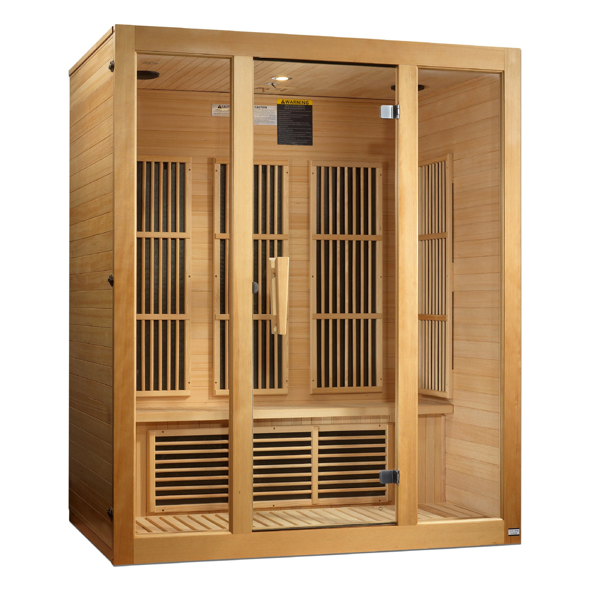 Maxxus "Bellevue" 3 Person Low EMF FAR Infrared Sauna Canadian Hemlock Take A Break Spas & Billiards.