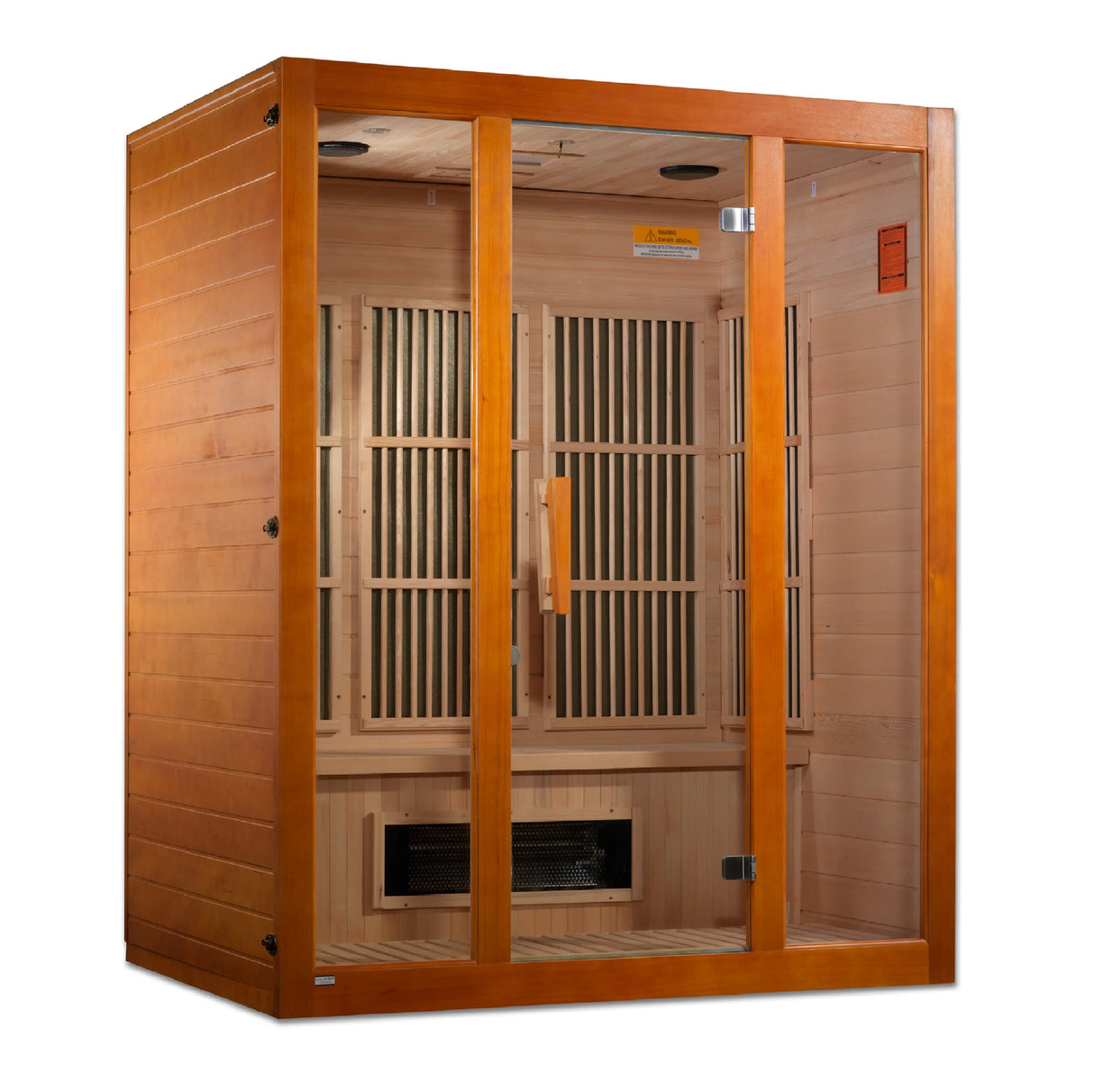 Maxxus "Alpine" Dual Tech 3 person Low EMF FAR Infrared Sauna Canadian Hemlock Take A Break Spas & Billiards.