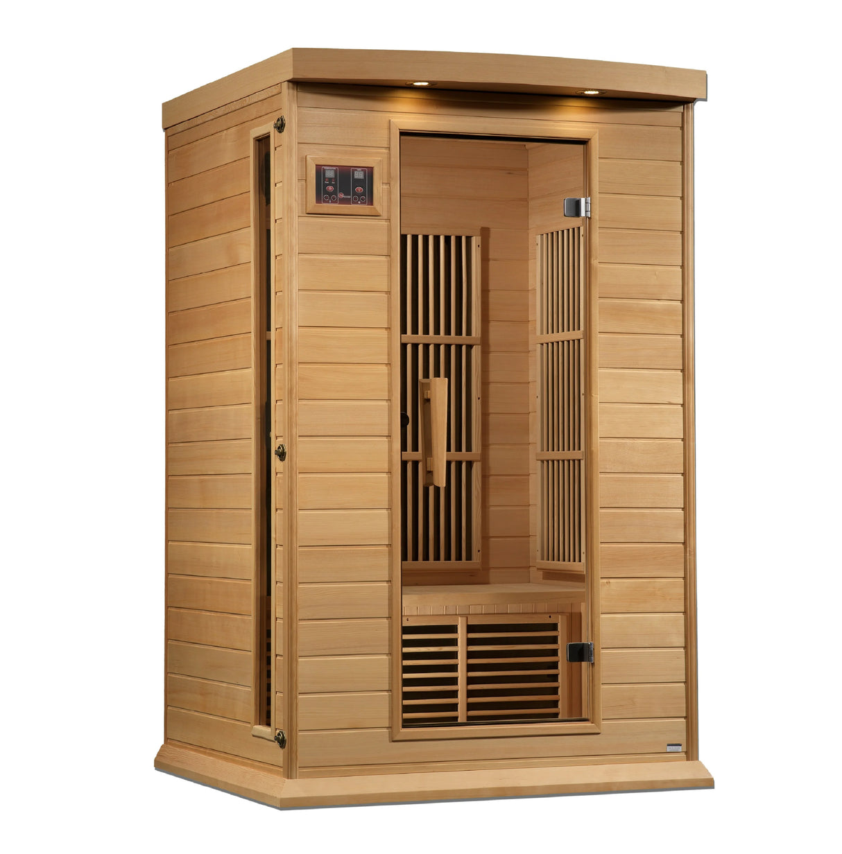 Maxxus 2 Person Near Zero EMF FAR Infrared Sauna - Canadian Hemlock Take A Break Spas & Billiards.