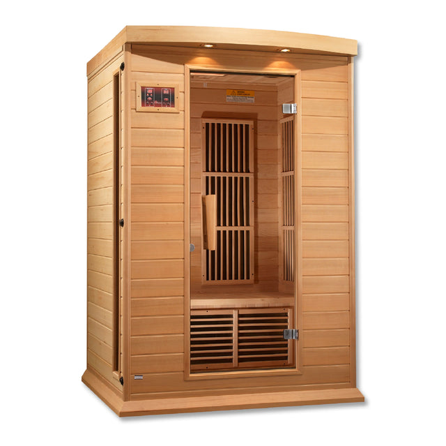 MX-K206-01 Maxxus Low EMF FAR Infrared Sauna Canadian Hemlock Take A Break Spas & Billiards.