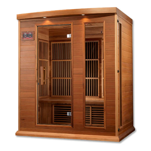 Maxxus "Montilemar Edition" 3 Person Near Zero EMF FAR Infrared Sauna Take A Break Spas & Billiards.