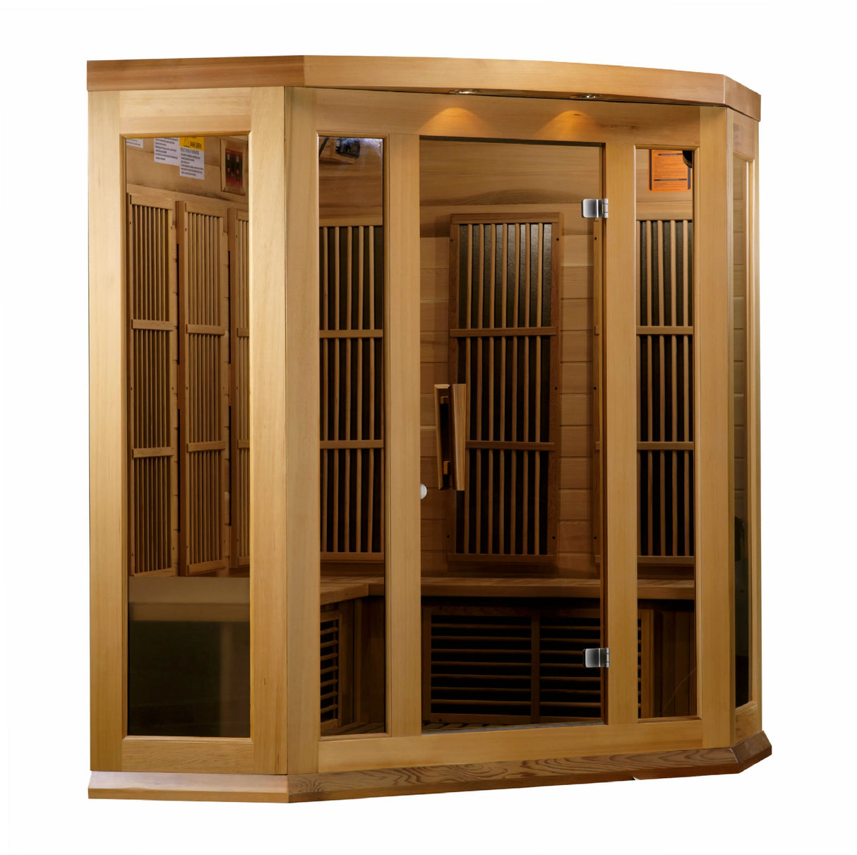 Maxxus "Avignon Edition" 3 Person Corner Near Zero EMF FAR Infrared Sauna Take A Break Spas & Billiards.
