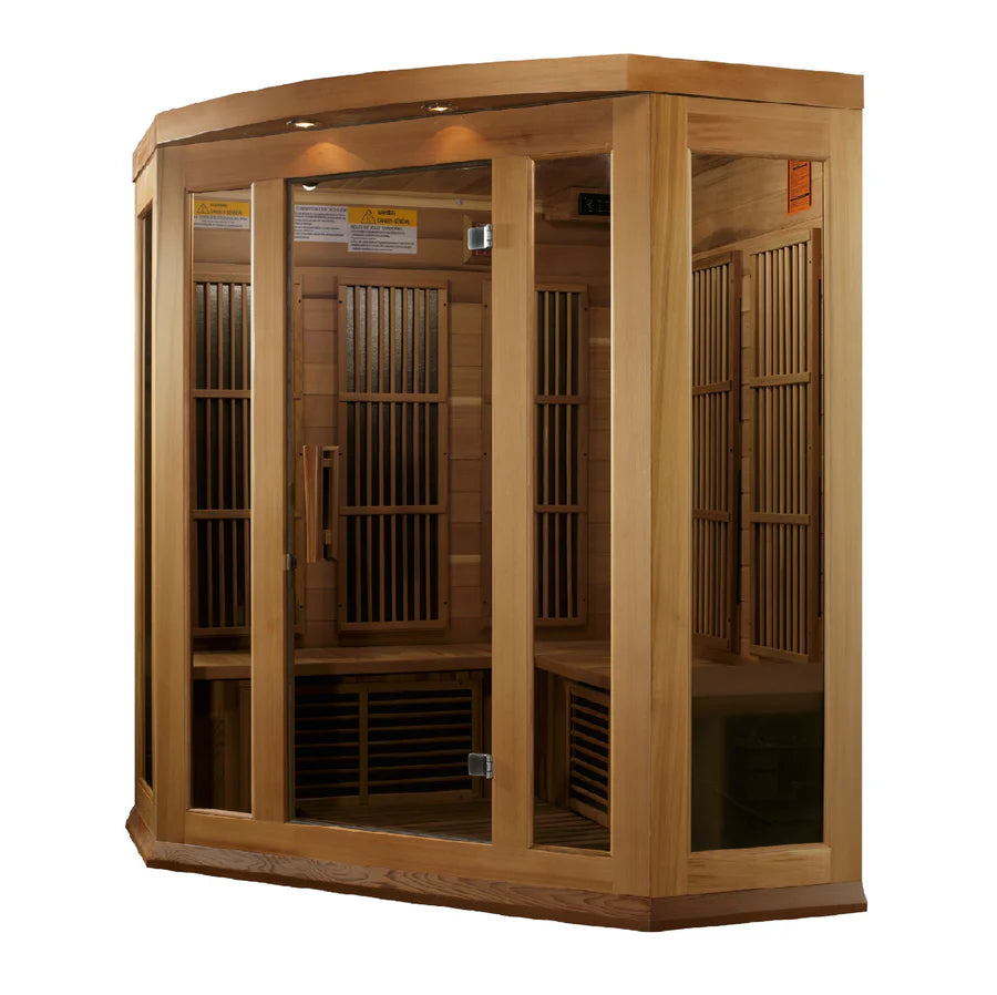 MX-K356-01 Maxxus Low EMF FAR Infrared Sauna Canadian Hemlock Take A Break Spas & Billiards.