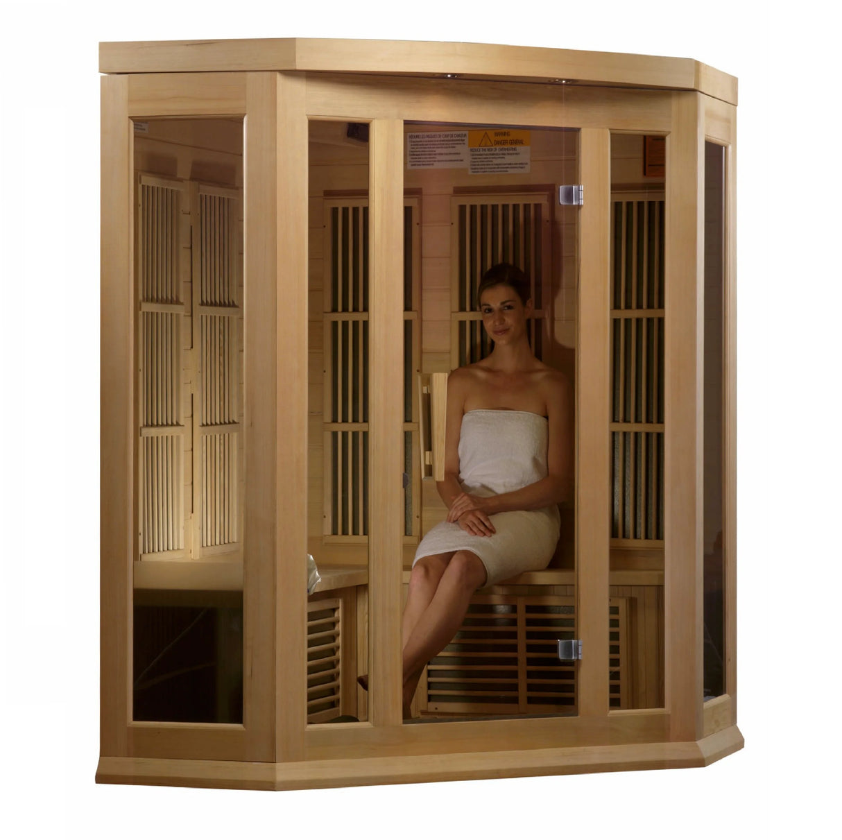 MX-K356-01 Maxxus Low EMF FAR Infrared Sauna Canadian Hemlock Take A Break Spas & Billiards.