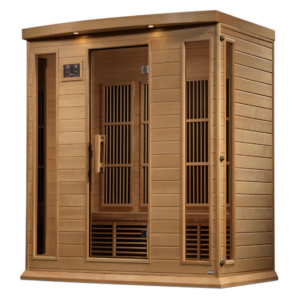 Maxxus 4 Person Near Zero EMF FAR Infrared Sauna - Canadian Hemlock Take A Break Spas & Billiards.