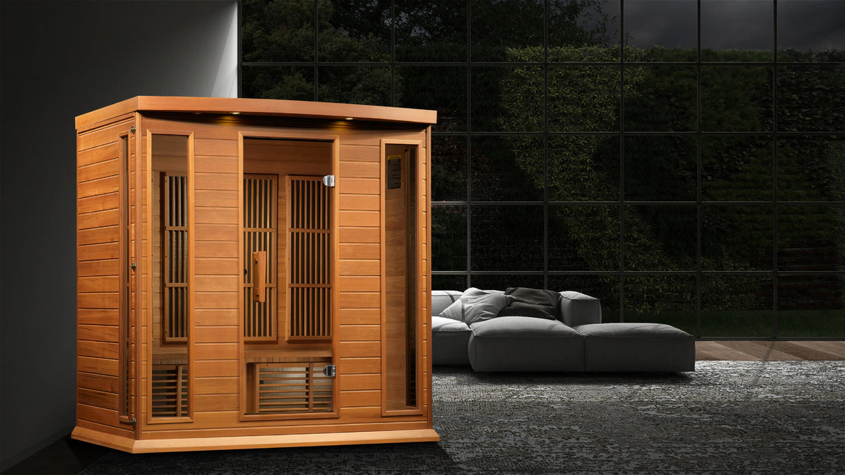 Maxxus "Chaumont Edition" 4 Person Near Zero EMF FAR Infrared Sauna Take A Break Spas & Billiards.