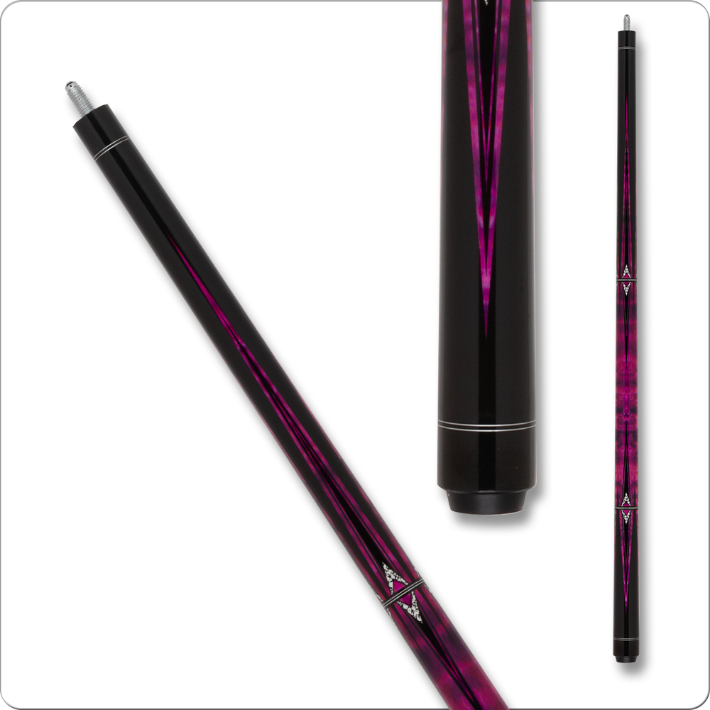 Talon TL29 - Fuchsia Stained Tiger Maple w/ Black Points Talon