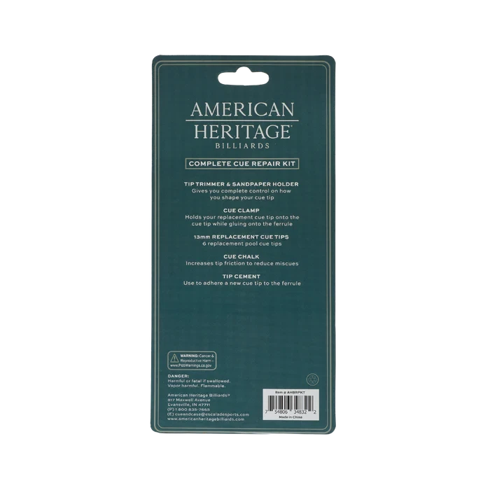American Heritage Cue Repair Kit Take A Break Spas & Billiards