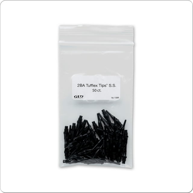 2BA Tufflex 16-1500 Super Short Soft Tips - Pack of 50 Tufflex
