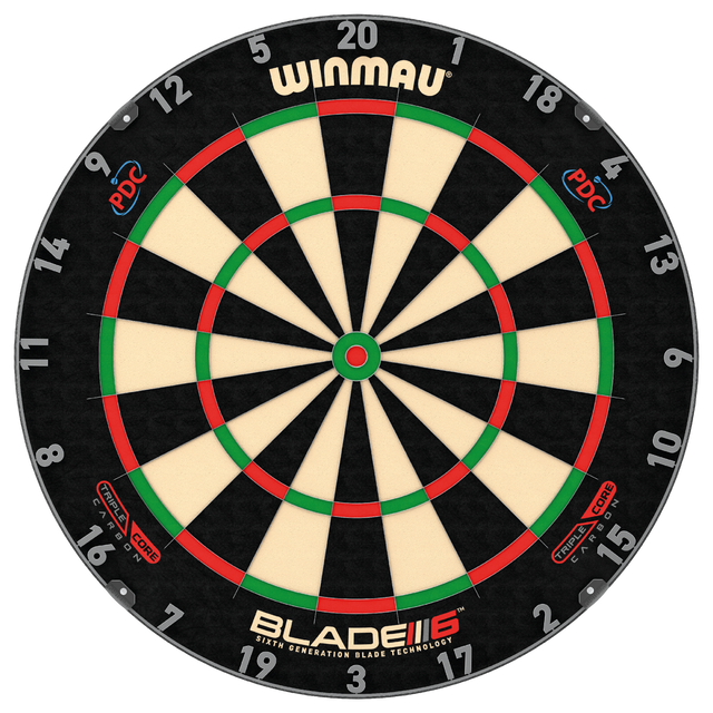 Winmau 30-WIN600TC Blade 6 Triple Core Carbon Steel Tip Dart Board Winmau