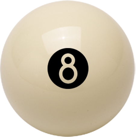 Aramith BB8BW White 8 Ball Aramith