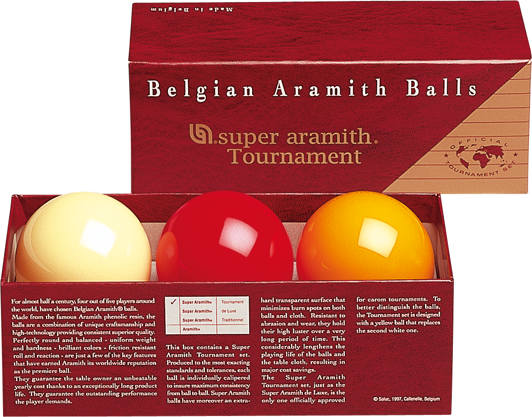 Aramith BBACTRN Super Aramith Tournament Carom Ball Set Aramith