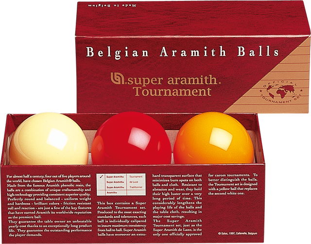 Aramith BBACTRN Super Aramith Tournament Carom Ball Set Aramith