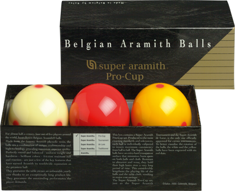 Aramith BBARC Pro Cup Carom Ball Set Aramith