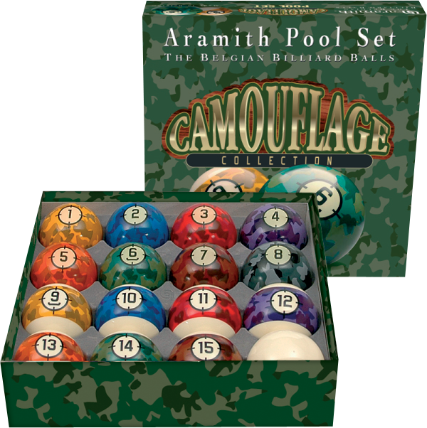 Aramith BBCAM Camouflage Ball Set Aramith