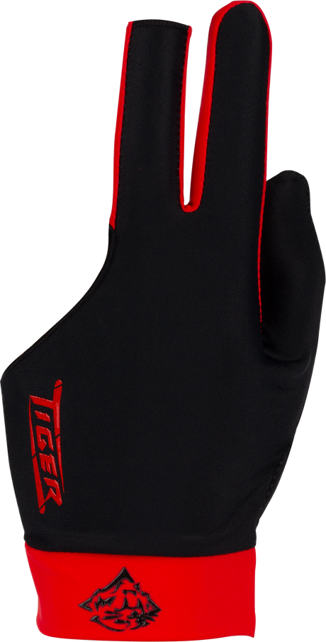 Tiger BGLTPR Pro Black & Red Glove - Bridge Hand Left Tiger