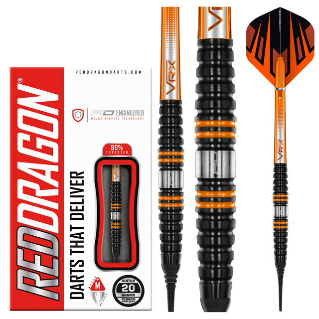 Red Dragon DRTRDAJ Amberjack Soft Tip Dart Set Red Dragon