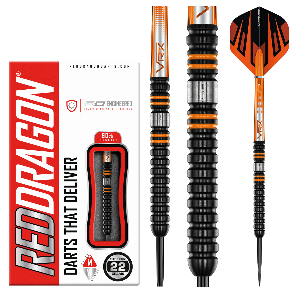 Red Dragon DRTRDAJ Amberjack Soft Tip Dart Set Red Dragon