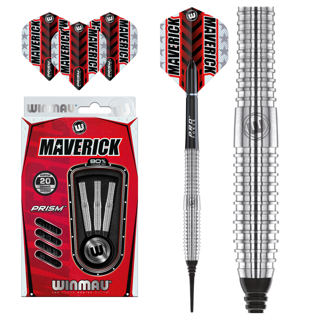 Winmau DRTWMAV Maverick Soft Tip Dart Set Winmau