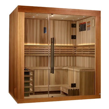 Golden Designs 2025 "Copenhagen Edition" 3 Person Traditional Sauna Take A Break Spas & Billiards.