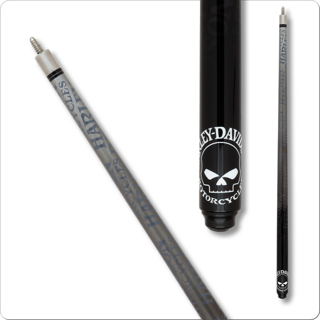 Harley Davidson HD40 Willie G. Skull Graphite Cue Harley Davidson