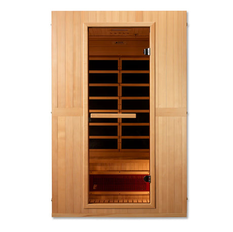 Maxxus "Serenity" Dual Tech 2 person Low EMF FAR Infrared Sauna Canadian Hemlock Take A Break Spas & Billiards.