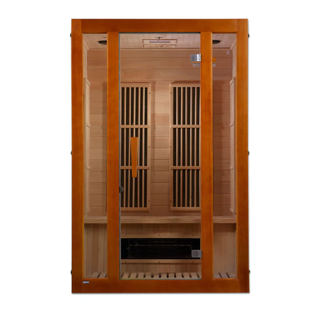 Maxxus "Aspen" Dual Tech 2 person Low EMF FAR Infrared Sauna Canadian Hemlock Take A Break Spas & Billiards.
