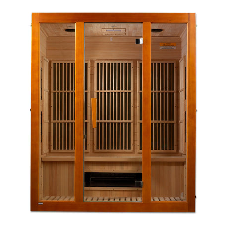 Maxxus "Alpine" Dual Tech 3 person Low EMF FAR Infrared Sauna Canadian Hemlock Take A Break Spas & Billiards.